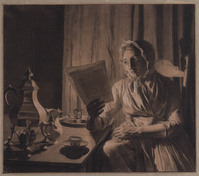 X 081a
          <br/>
          De lectuur
          <br/>
          <em>Visser, Pier Johannes de (1764-1848)</em>